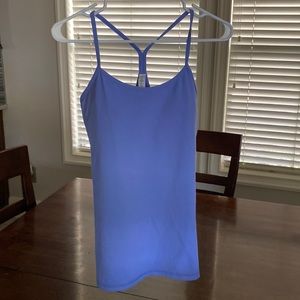 Lululemon racer back tank size 8, periwinkle.